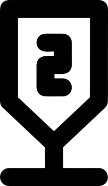 Kazanan Siyah ve Beyaz Logo Simgesi Markalaşma ve Tasarım için PNG Biçiminde