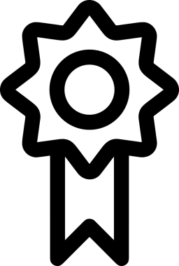 Kazanan Siyah ve Beyaz Logo Simgesi Markalaşma ve Tasarım için PNG Biçiminde