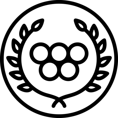 Kazanan Siyah ve Beyaz Logo Simgesi Markalaşma ve Tasarım için PNG Biçiminde