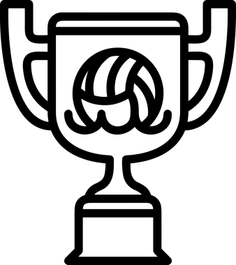 Kazanan Siyah ve Beyaz Logo Simgesi Markalaşma ve Tasarım için PNG Biçiminde