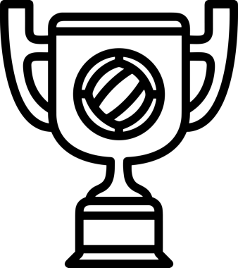 Kazanan Siyah ve Beyaz Logo Simgesi Markalaşma ve Tasarım için PNG Biçiminde