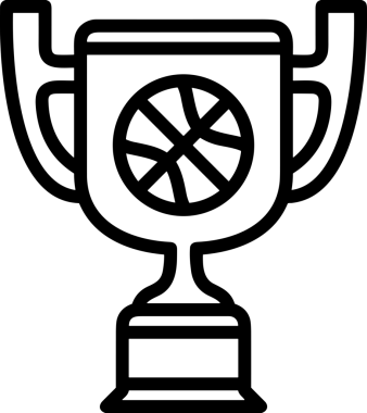 Kazanan Siyah ve Beyaz Logo Simgesi Markalaşma ve Tasarım için PNG Biçiminde