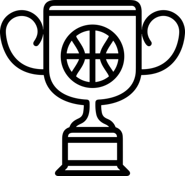 Kazanan Siyah ve Beyaz Logo Simgesi Markalaşma ve Tasarım için PNG Biçiminde