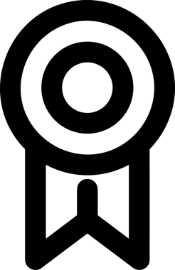 Kazanan Siyah ve Beyaz Logo Simgesi Markalaşma ve Tasarım için PNG Biçiminde