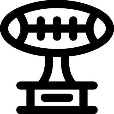 Kazanan Siyah ve Beyaz Logo Simgesi Markalaşma ve Tasarım için PNG Biçiminde
