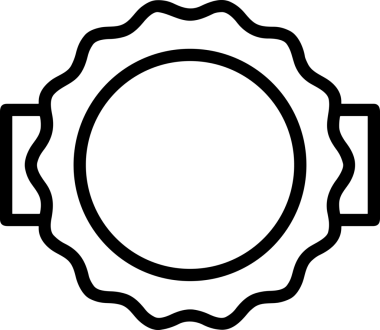 Kazanan Siyah ve Beyaz Logo Simgesi Markalaşma ve Tasarım için PNG Biçiminde