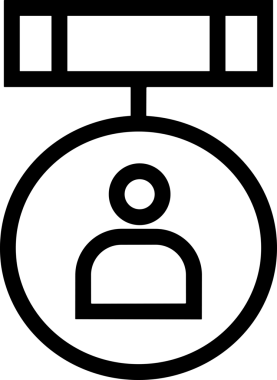 Kazanan Siyah ve Beyaz Logo Simgesi Markalaşma ve Tasarım için PNG Biçiminde