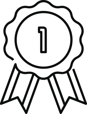 Kazanan Siyah ve Beyaz Logo Simgesi Markalaşma ve Tasarım için PNG Biçiminde