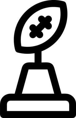 Kazanan Siyah ve Beyaz Logo Simgesi Markalaşma ve Tasarım için PNG Biçiminde