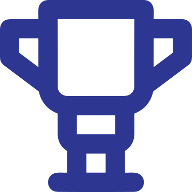 Kazanan Siyah ve Beyaz Logo Simgesi Markalaşma ve Tasarım için PNG Biçiminde