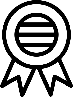Kazanan Siyah ve Beyaz Logo Simgesi Markalaşma ve Tasarım için PNG Biçiminde