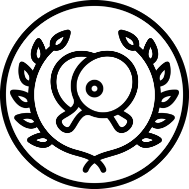 Kazanan Siyah ve Beyaz Logo Simgesi Markalaşma ve Tasarım için PNG Biçiminde