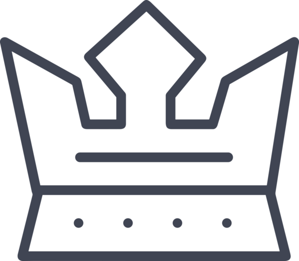 Kazanan Siyah ve Beyaz Logo Simgesi Markalaşma ve Tasarım için PNG Biçiminde