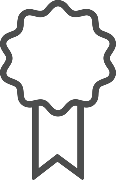 Kazanan Siyah ve Beyaz Logo Simgesi Markalaşma ve Tasarım için PNG Biçiminde