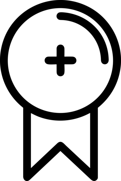 Kazanan Siyah ve Beyaz Logo Simgesi Markalaşma ve Tasarım için PNG Biçiminde