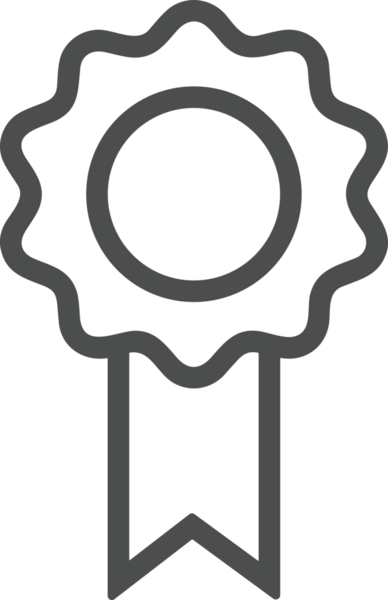 Kazanan Siyah ve Beyaz Logo Simgesi Markalaşma ve Tasarım için PNG Biçiminde