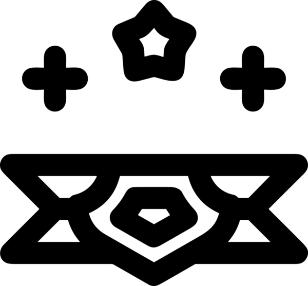 Kazanan Siyah ve Beyaz Logo Simgesi Markalaşma ve Tasarım için PNG Biçiminde