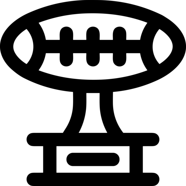 Kazanan Siyah ve Beyaz Logo Simgesi Markalaşma ve Tasarım için PNG Biçiminde