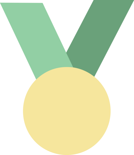 Kazanan Siyah ve Beyaz Logo Simgesi Markalaşma ve Tasarım için PNG Biçiminde