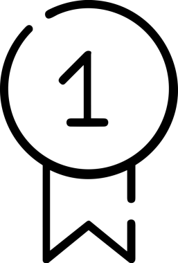 Kazanan Siyah ve Beyaz Logo Simgesi Markalaşma ve Tasarım için PNG Biçiminde