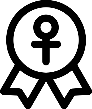 Kazanan Siyah ve Beyaz Logo Simgesi Markalaşma ve Tasarım için PNG Biçiminde