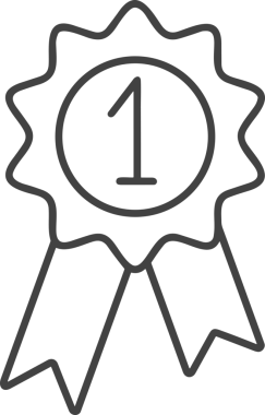 Kazanan Siyah ve Beyaz Logo Simgesi Markalaşma ve Tasarım için PNG Biçiminde