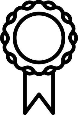 Kazanan Siyah ve Beyaz Logo Simgesi Markalaşma ve Tasarım için PNG Biçiminde