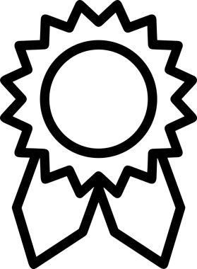 Kazanan Siyah ve Beyaz Logo Simgesi Markalaşma ve Tasarım için PNG Biçiminde