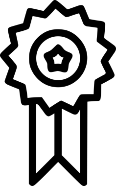Kazanan Siyah ve Beyaz Logo Simgesi Markalaşma ve Tasarım için PNG Biçiminde