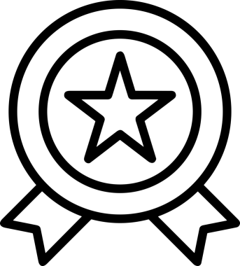 Kazanan Siyah ve Beyaz Logo Simgesi Markalaşma ve Tasarım için PNG Biçiminde