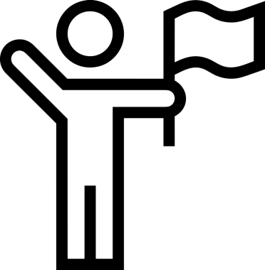 Kazanan Siyah ve Beyaz Logo Simgesi Markalaşma ve Tasarım için PNG Biçiminde