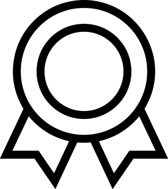 Kazanan Siyah ve Beyaz Logo Simgesi Markalaşma ve Tasarım için PNG Biçiminde