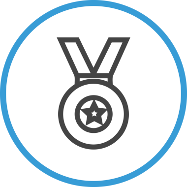 Kazanan Siyah ve Beyaz Logo Simgesi Markalaşma ve Tasarım için PNG Biçiminde