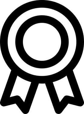 Kazanan Siyah ve Beyaz Logo Simgesi Markalaşma ve Tasarım için PNG Biçiminde