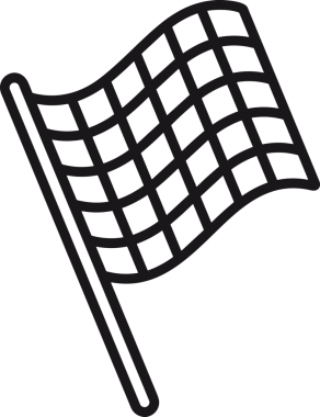 Kazanan Siyah ve Beyaz Logo Simgesi Markalaşma ve Tasarım için PNG Biçiminde