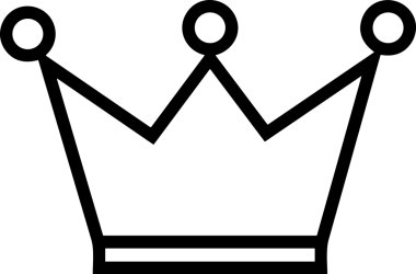 Kazanan Siyah ve Beyaz Logo Simgesi Markalaşma ve Tasarım için PNG Biçiminde