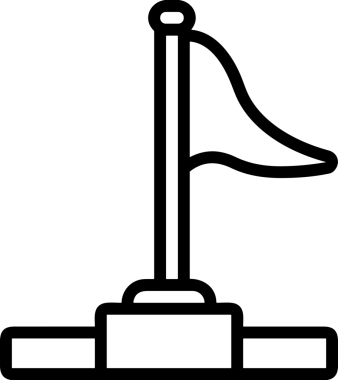 Kazanan Siyah ve Beyaz Logo Simgesi Markalaşma ve Tasarım için PNG Biçiminde