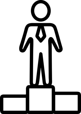 Kazanan Siyah ve Beyaz Logo Simgesi Markalaşma ve Tasarım için PNG Biçiminde