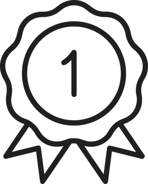 Kazanan Siyah ve Beyaz Logo Simgesi Markalaşma ve Tasarım için PNG Biçiminde