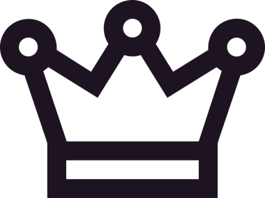 Kazanan Siyah ve Beyaz Logo Simgesi Markalaşma ve Tasarım için PNG Biçiminde