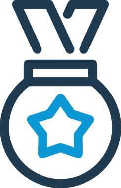 Kazanan Siyah ve Beyaz Logo Simgesi Markalaşma ve Tasarım için PNG Biçiminde