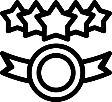 Kazanan Siyah ve Beyaz Logo Simgesi Markalaşma ve Tasarım için PNG Biçiminde