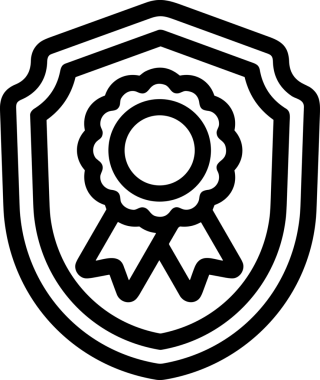 Kazanan Siyah ve Beyaz Logo Simgesi Markalaşma ve Tasarım için PNG Biçiminde