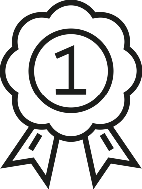 Kazanan Siyah ve Beyaz Logo Simgesi Markalaşma ve Tasarım için PNG Biçiminde