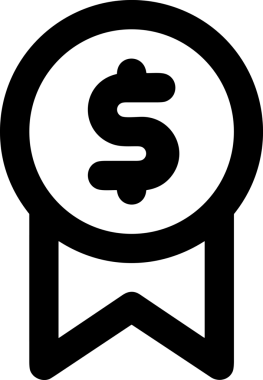 Kazanan Siyah ve Beyaz Logo Simgesi Markalaşma ve Tasarım için PNG Biçiminde