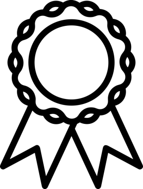 Kazanan Siyah ve Beyaz Logo Simgesi Markalaşma ve Tasarım için PNG Biçiminde