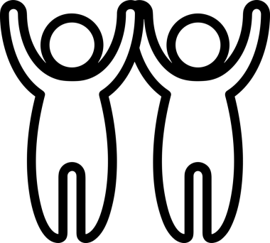Kazanan Siyah ve Beyaz Logo Simgesi Markalaşma ve Tasarım için PNG Biçiminde