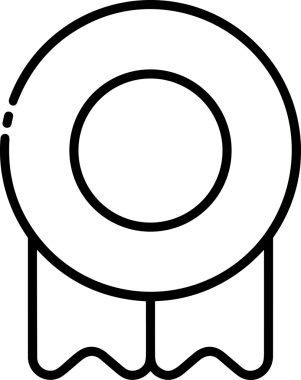 Kazanan Siyah ve Beyaz Logo Simgesi Markalaşma ve Tasarım için PNG Biçiminde