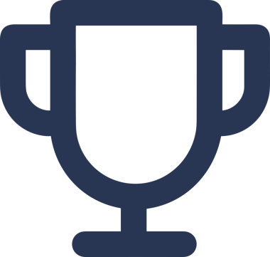 Kazanan Siyah ve Beyaz Logo Simgesi Markalaşma ve Tasarım için PNG Biçiminde