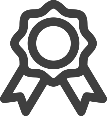 Kazanan Siyah ve Beyaz Logo Simgesi Markalaşma ve Tasarım için PNG Biçiminde